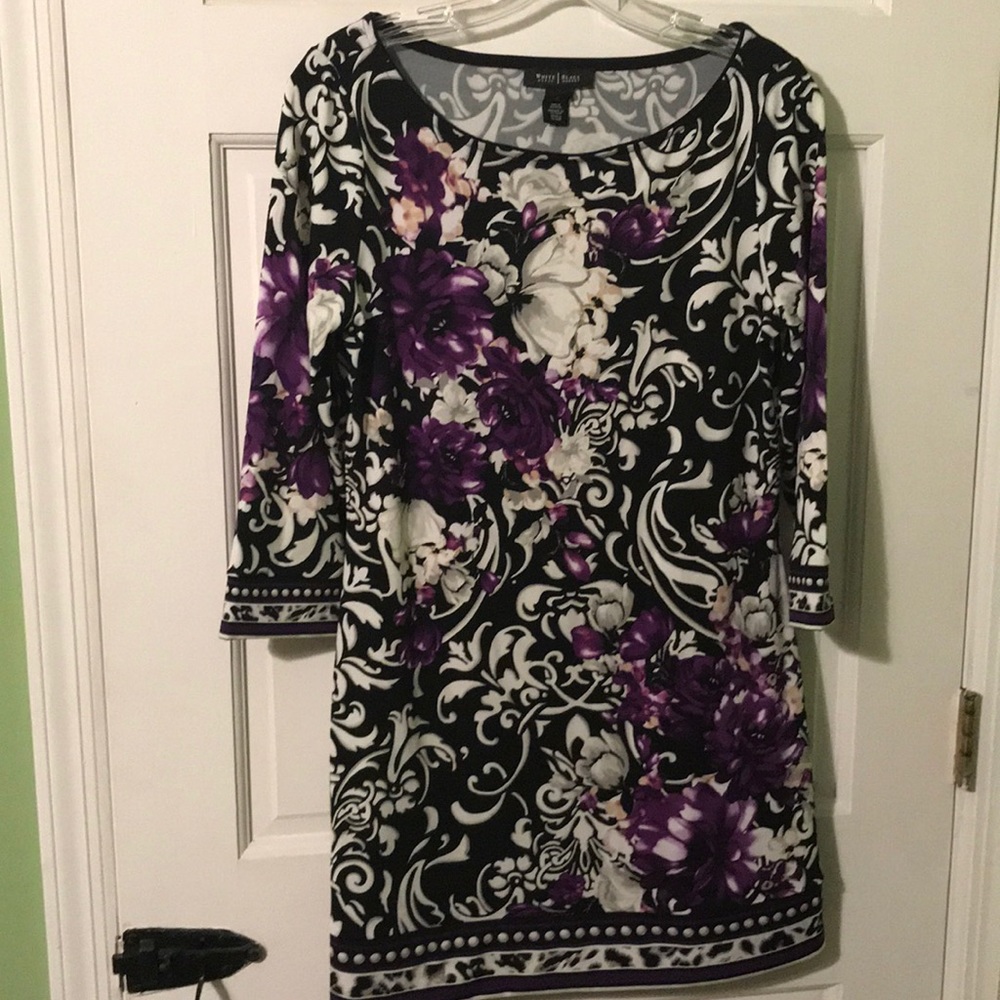 Knit shift dress